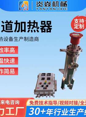 防爆氢气管道加热器不锈钢316循环电加热器低温恒温流体加热设备