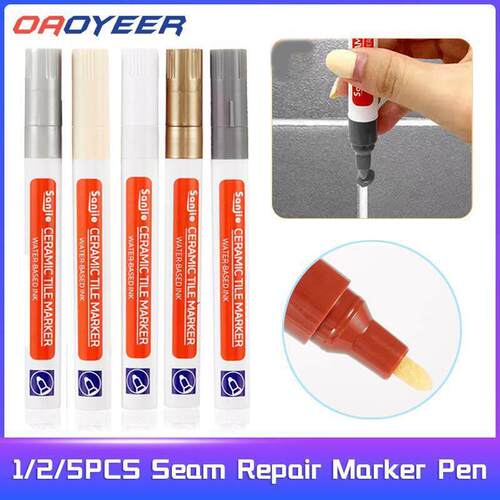 1/2/5PCS White Waterproof Tile Marker Grout Pen Wall Seam
