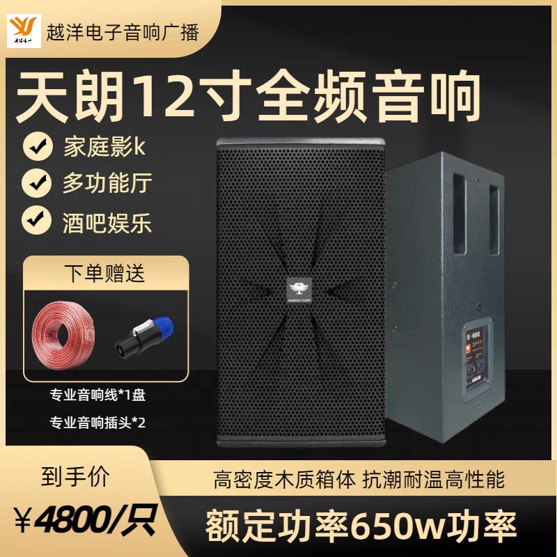 Tagnngqy/天朗12寸全频音箱KTV娱乐工程专用650w大功率高端音响