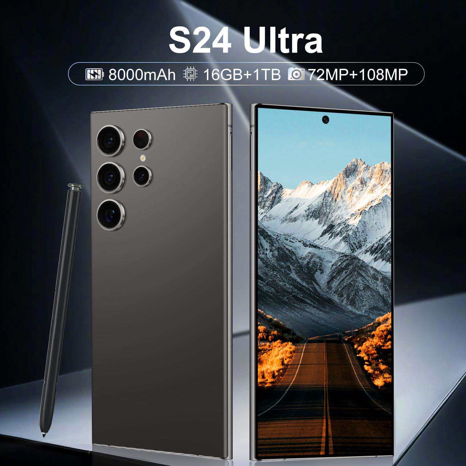 跨境S24 Ultra+内置笔7.3寸超大屏16+1T安卓外贸智能手机(劲爆款)