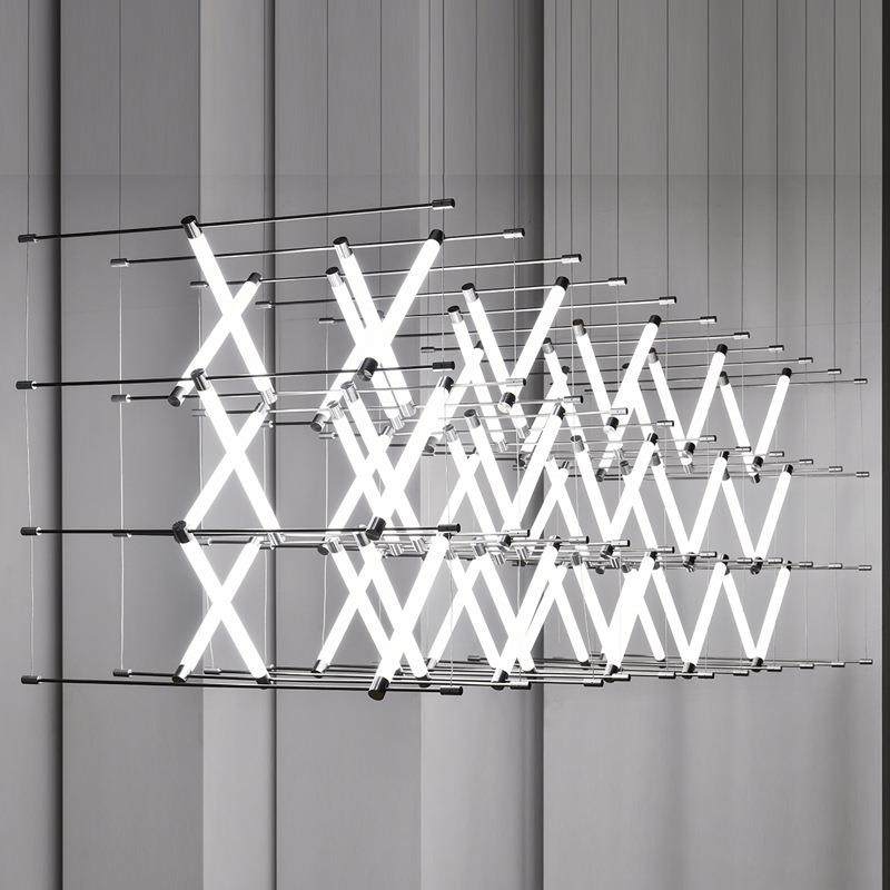 蔡烈超马扎灯餐厅吊灯极简个性组合设计师款展厅售楼部吧台酒吧灯