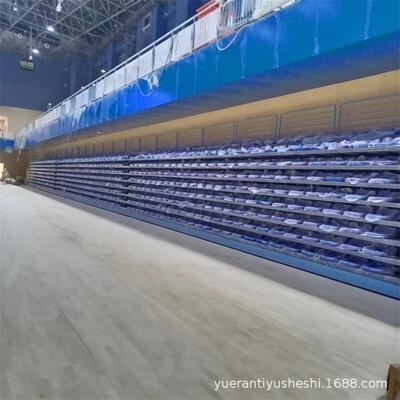 直销电动伸缩看台座椅可收拢看台椅室内体育场馆观众席看台座椅