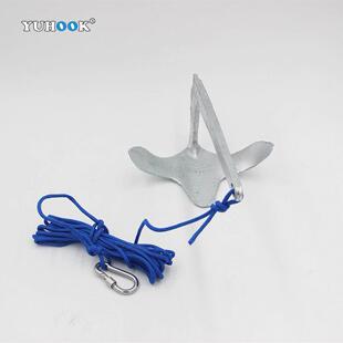 布斯锚小船用划皮鲁艇锚布鲁斯锚浮锚排舢板艇船锚跨境