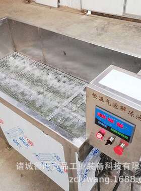 电加热恒温气泡清洗解冻槽 可控温效解冻池 食品厂用气泡解冻池