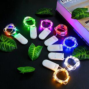 Copper Wire LED Fairy Lights Mini Garland 1m 2m CR2032 Batte