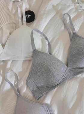 fourpiece plain design bra set comfy bra underwear for daily