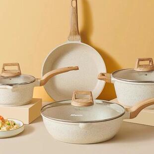 small wok cast iron pan non-stick pan household frying pan
