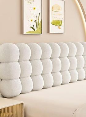 奶油雪球头2025靠垫泰迪靠绒背新款榻米床床上靠HPJ垫简榻约时尚