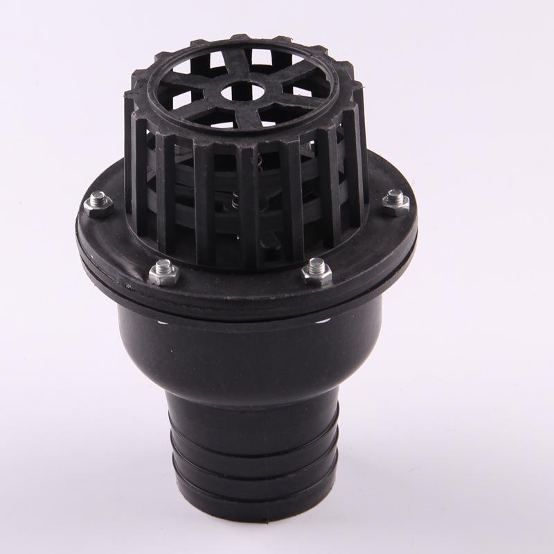 水泵过滤器底阀止回阀 2寸塑料底阀莲蓬头 外径 50mm长度135mm