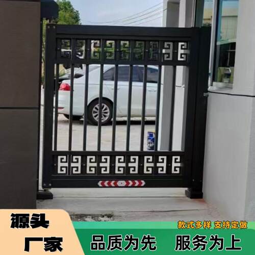 广告门人行通道闸人脸识别自动门禁系统一体机电动小区栅栏小门