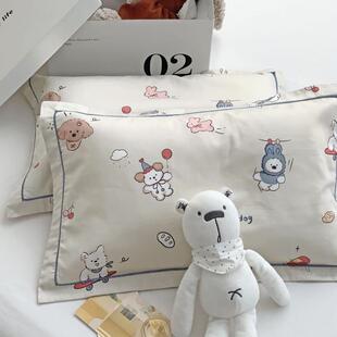 60支全棉枕套A类儿童纯棉婴幼儿宝宝成人枕头套30X50/35x55/40X60