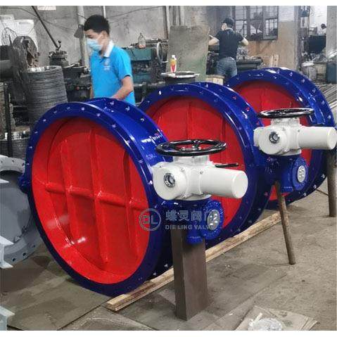 D941W系列电动通风蝶阀 D941W-1C DN1800烟道用电动法兰蝶阀