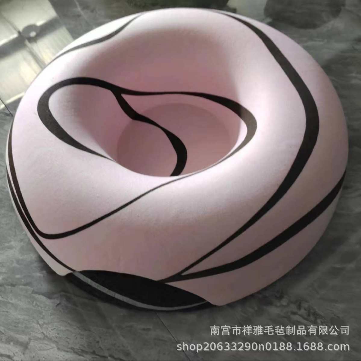 花纹宠物毛毡隧道通用窝四季猫咪新款窝甜甜新造型猫咪宠物窝窝圈