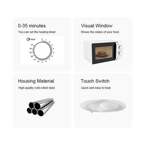 AOTEE跨境欧规微波炉家用波转盘微波炉可视式加热Micro-wave oven