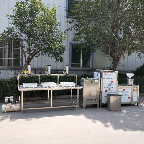 不锈钢气动压榨豆腐机操作简单的豆腐加工设备做豆腐的设备豆浆机