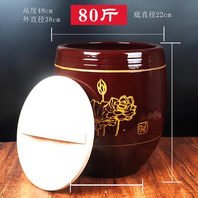 正品水缸陶瓷用储水用土陶老式米缸鱼造景发养酵腌菜莲荷花缸睡米
