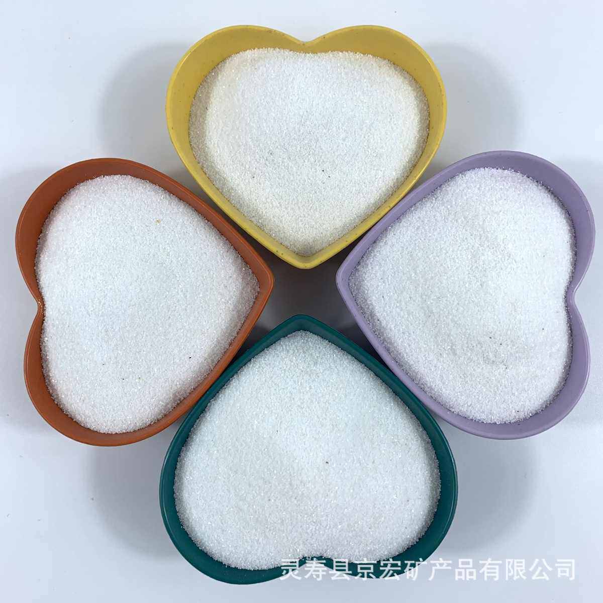 供应 白沙子 真石漆用雪花白细沙 儿童娱乐彩色沙 沙滩圆粒砂