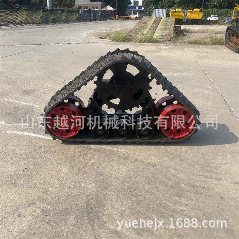 玉米收获机三角履带底盘农用微耕机链轨收割收获机改装三角底盘