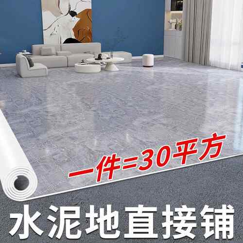 水泥地直接铺家用地板贴纸自粘PVC塑胶垫 地毯加厚耐磨防水地板革