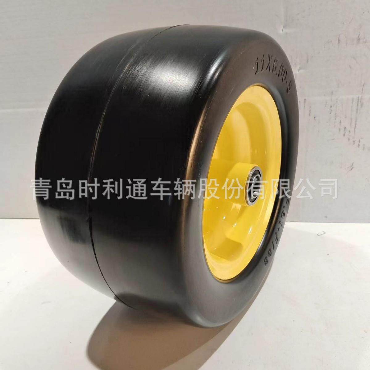 11x6.00-5 PU发泡轮，割草机专用轮胎，实心防刺穿聚氨酯轮胎