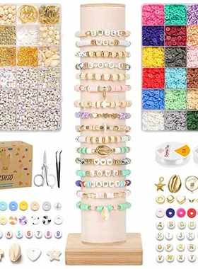 Clay letter Beads Set for Diy Bracelet Jewelry Making Kit