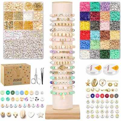 Clay letter Beads Set for Diy Bracelet Jewelry Making Kit