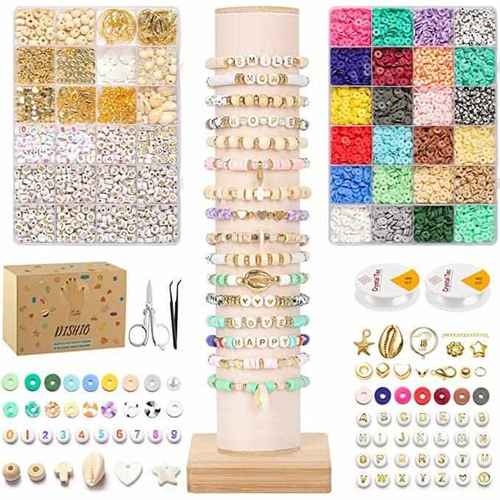 Clay letter Beads Set for Diy Bracelet Jewelry Making Kit