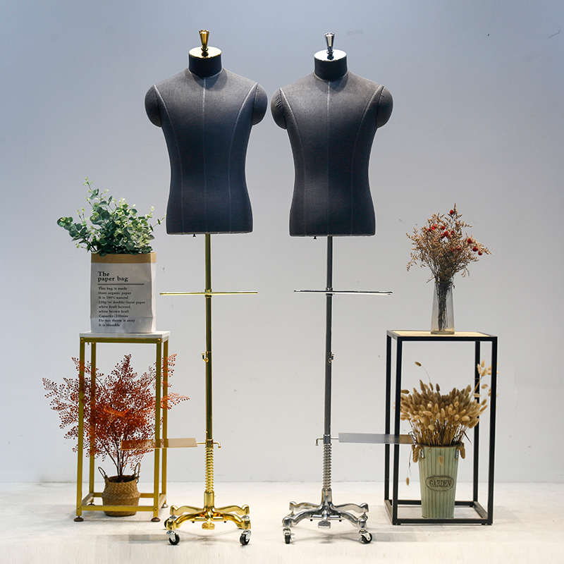 高端商务西装模特道具男全身人台服装店西服定制店橱窗半身展示架