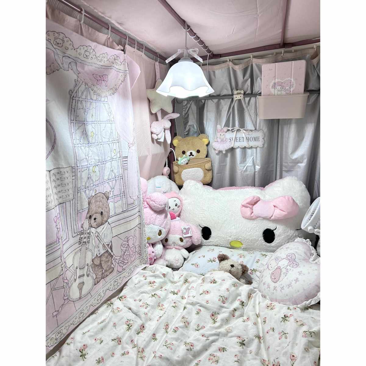 宿舍好物hellokitty床头靠垫枕头软包大靠背大学生宿舍单人床抱枕