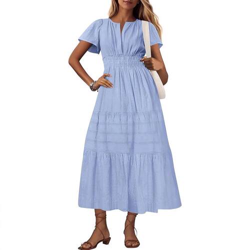 Women'S Summer 2026 Casual Maxi Dress Lightweight Short