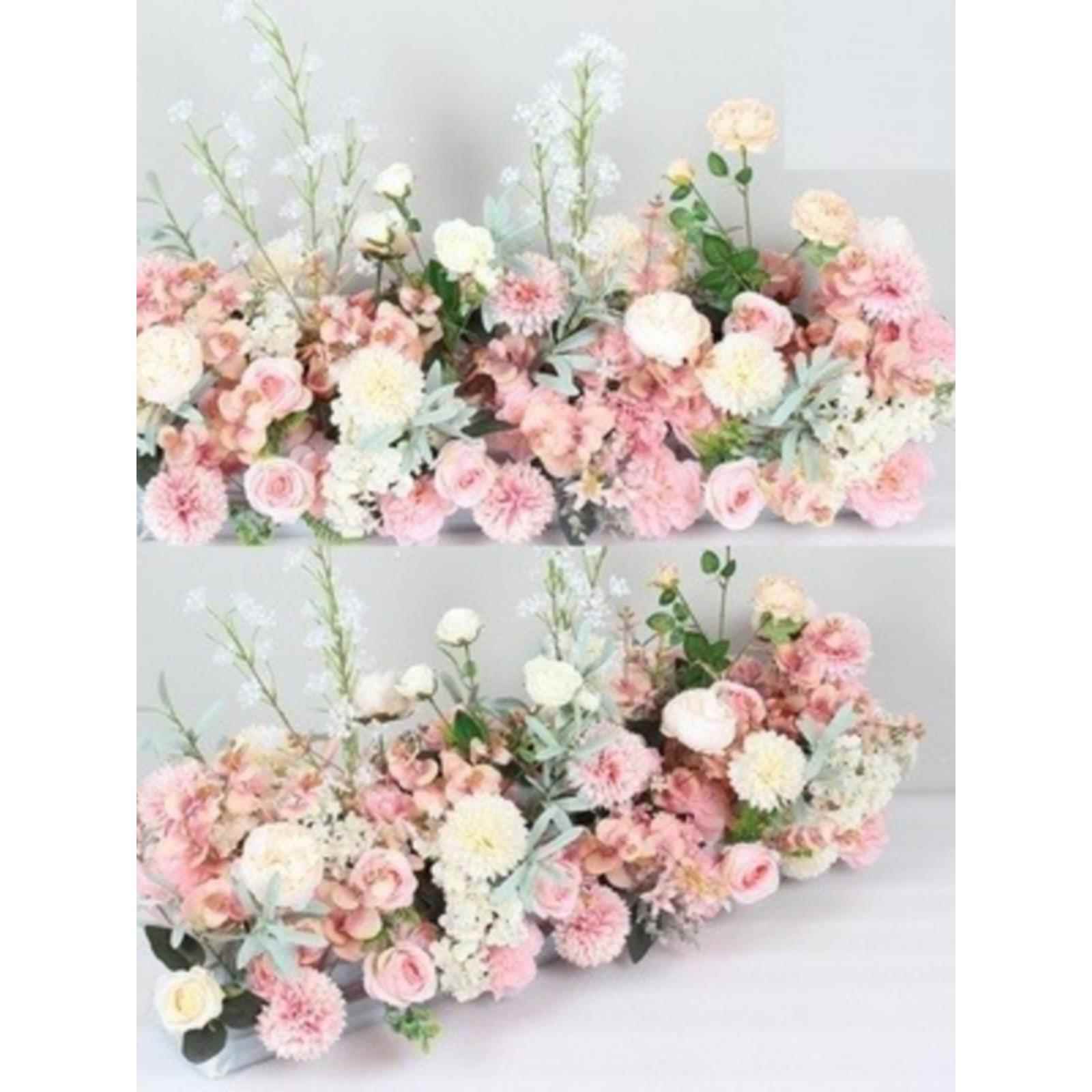 婚庆排台花舞T台路花婚礼场现引布置-1188花排花条婚庆装饰路引花