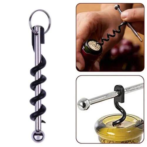 Bottle Opener Outdoor Mini EDC Cork Screw Red Wine Bottle Op