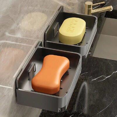 Plastic Soap Holder Without Drilling Bathroom Soap Dish