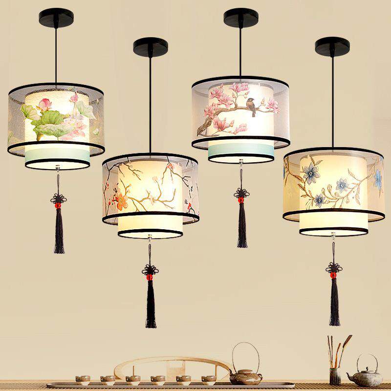 新中式吊灯茶室卧室客厅饭厅走廊过道玄关书房古典中国风古风吊灯