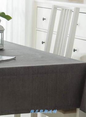 Modern Cotton Linen Table Cloth Waterproof Square Party