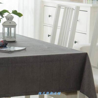 Modern Cotton Linen Table Cloth Waterproof Square Party
