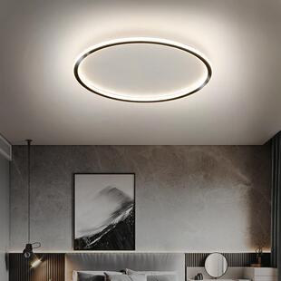 客厅极简超薄吸顶灯圆形现代简约阳台走廊房间餐厅主卧室护眼灯具