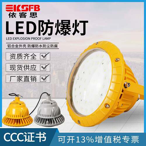 50W厂房车间防爆应急照明灯60W100WLED泛光灯70瓦LED防爆灯大功率