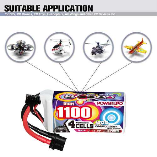 CODDAR鹰氪1100MAH 4S 15.2V 120C 翼飞35轻量化怪象30航模高压款