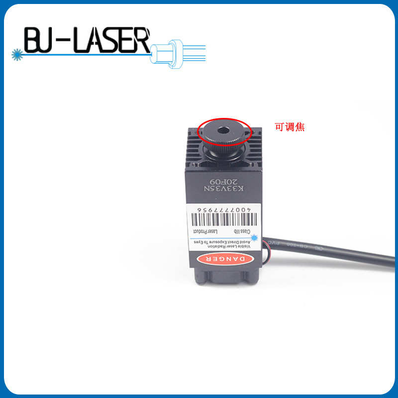 405nm350mw蓝紫光3D打印激光模组大功率雕刻激光头木板打标激光器
