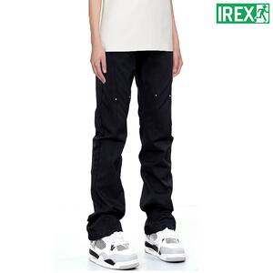 IREX欧美风夏季薄款高街修身百搭直筒裤男女Vibe铆钉休闲 长裤潮