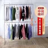 06YM晾衣架挂衣架凉衣架落地家用阳台双层水暖管晒架室内卧室服装