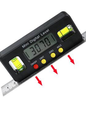 5电子数水平仪1001020mm迷0MQG你强磁显水平尺倾角仪角度尺数显卡