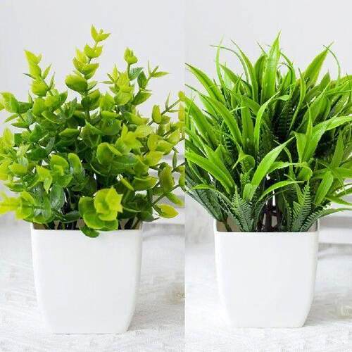 Plastic Artificial Bonsai Mini Simulation Plants Fake Pots