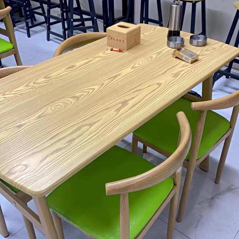 餐桌家用小户型北欧铁艺饭桌椅组合现代简约租房商用餐馆吃饭桌子