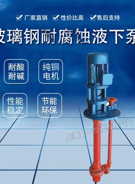 FSY玻泵璃钢液下玻SY40*2-璃钢耐腐蚀泵泵液下SY化工液下厂家直销