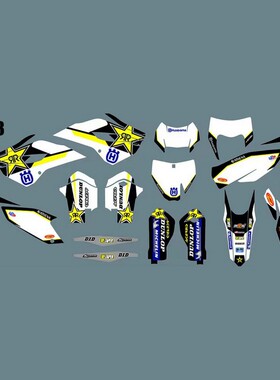 摩托贴纸适用于胡斯瓦纳TCFC14-15款TEFE14-16款贴膜贴花A