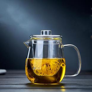 家用过滤企鹅壶 透明玻璃花茶泡茶壶 高硼硅玻璃电陶炉加热煮茶壶