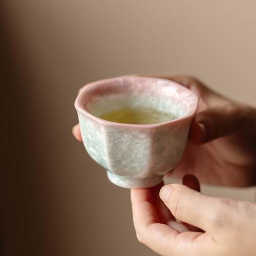弥言结晶窑变陶瓷八方主人杯家用单杯个人专用茶具高档品茗杯茶杯