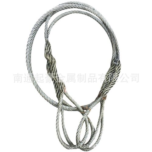 钢丝具绳LRZ压吊索重吊钢丝绳套拖车牵引制钢丝起绳